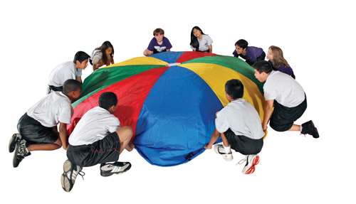School Smart 12 ft Parachute with Drawstring Carrying Bag