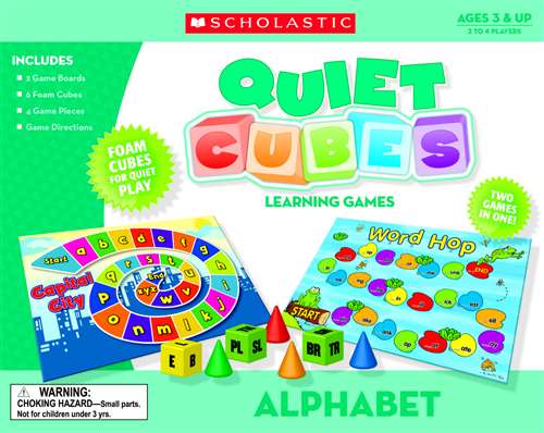 Scholastic Learning Games Alphabet Quiet Cubes