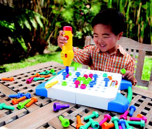 Educational Insights Design and Drill Take-Along Tool Kit, 66 Pieces