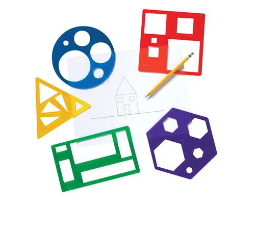 Learning Resources Primary Shape Template Set, Set of 5