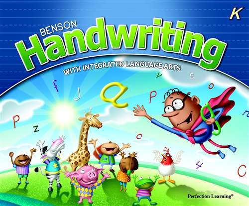 Perfection Learning Benson Handwriting Slant Manuscript Student Book Set, Grade K, Set of 10