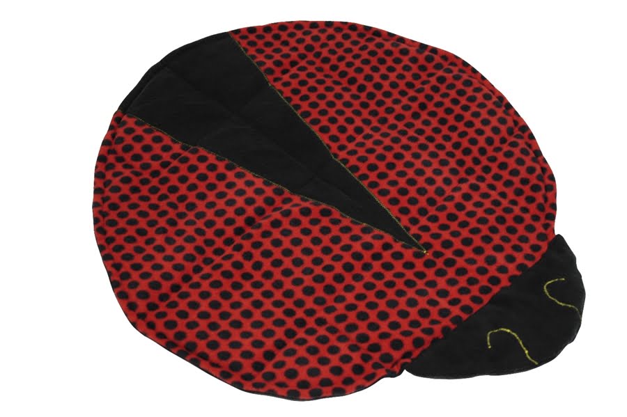 Fleece Weighted Ladybug Blanket