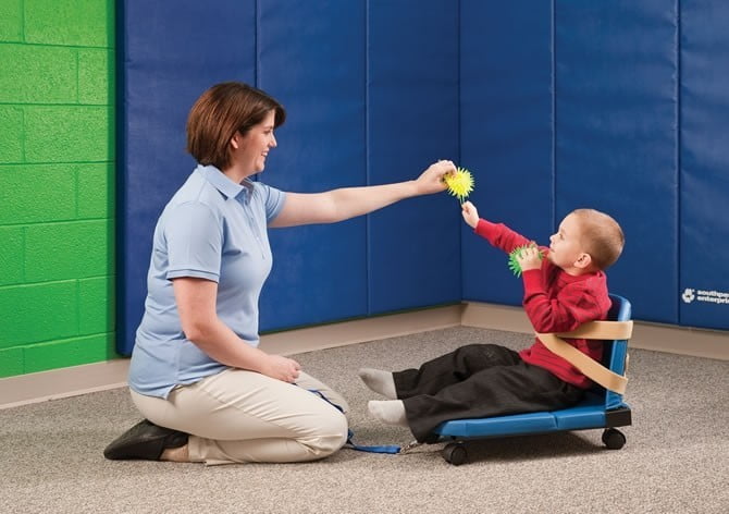 Scooter Board and Backrest w/ Straps