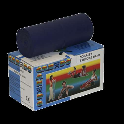 CanDo 6 yd No-Latex Heavy Resistance Band, Blue