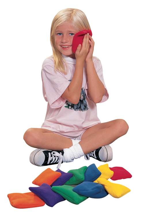 School Smart 5 in Fleece Beanbags, Set of 12