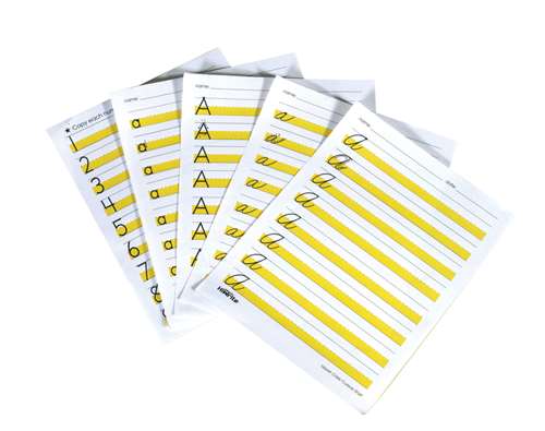 Abilitations Hi-Write Practice Numerical Pads - 100 sheet pad