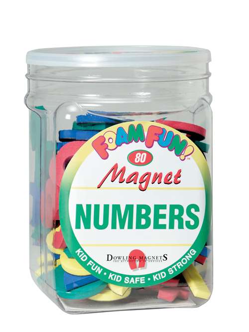 Dowling Miner Foam Fun Magnetic Numbers and Operation Signs, Set of 80
