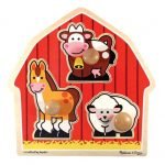 Melissa & Doug Barnyard Animals Jumbo Knob Puzzle