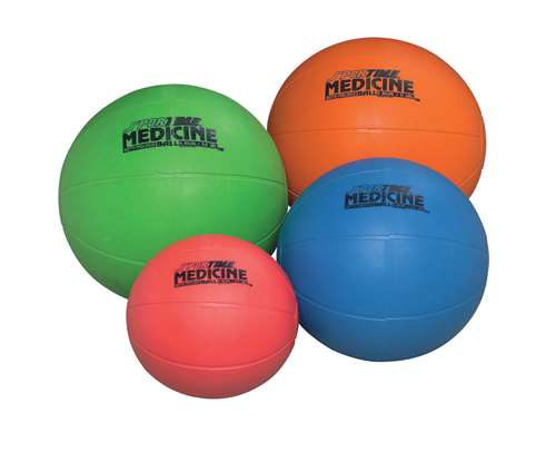 Sportime 6.6 lb, 9-1/2 in Molded Medicine/Training Ball, Blue
