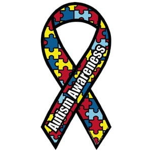 Autism Ribbon Magnet - Small