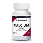 Calcium without Vitamin D 200 mg Capsules - 120 Caps